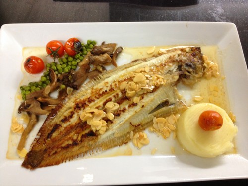 sole et ses amandes grillées